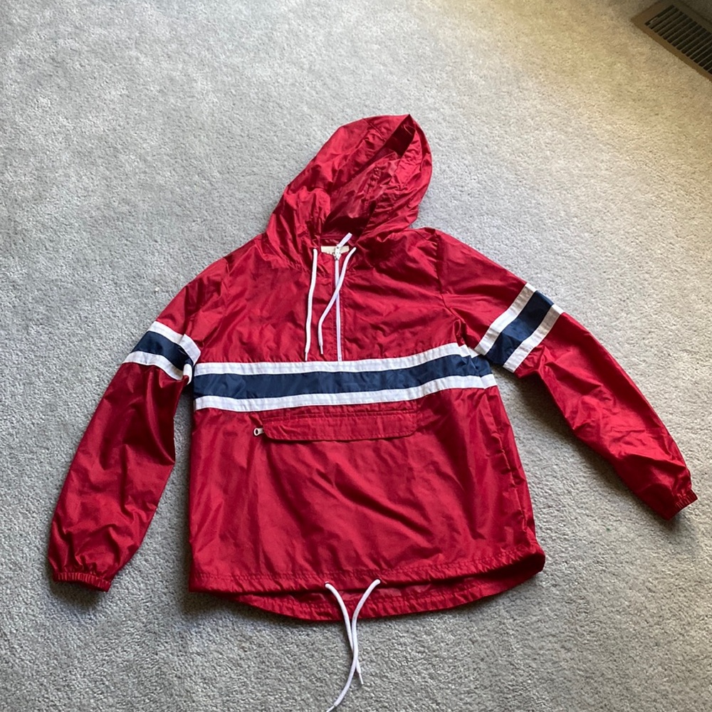 Quarter zip pull over hoodie